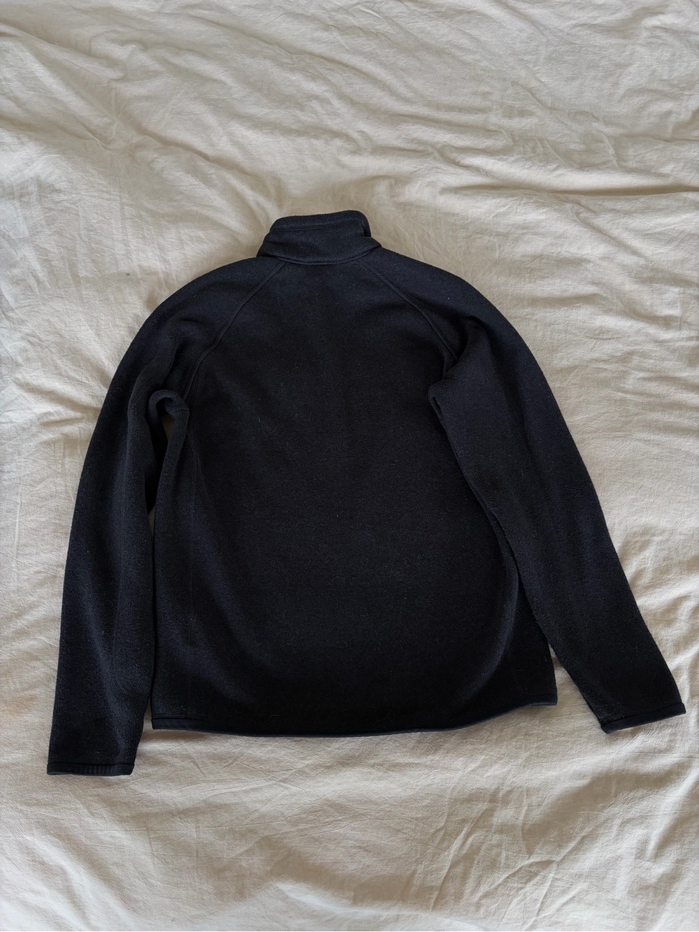 Patagonia Black Synchilla Quarter Zip Preppy Gorpcore Outdoor Hiking Pullover - Picture 3 of 4